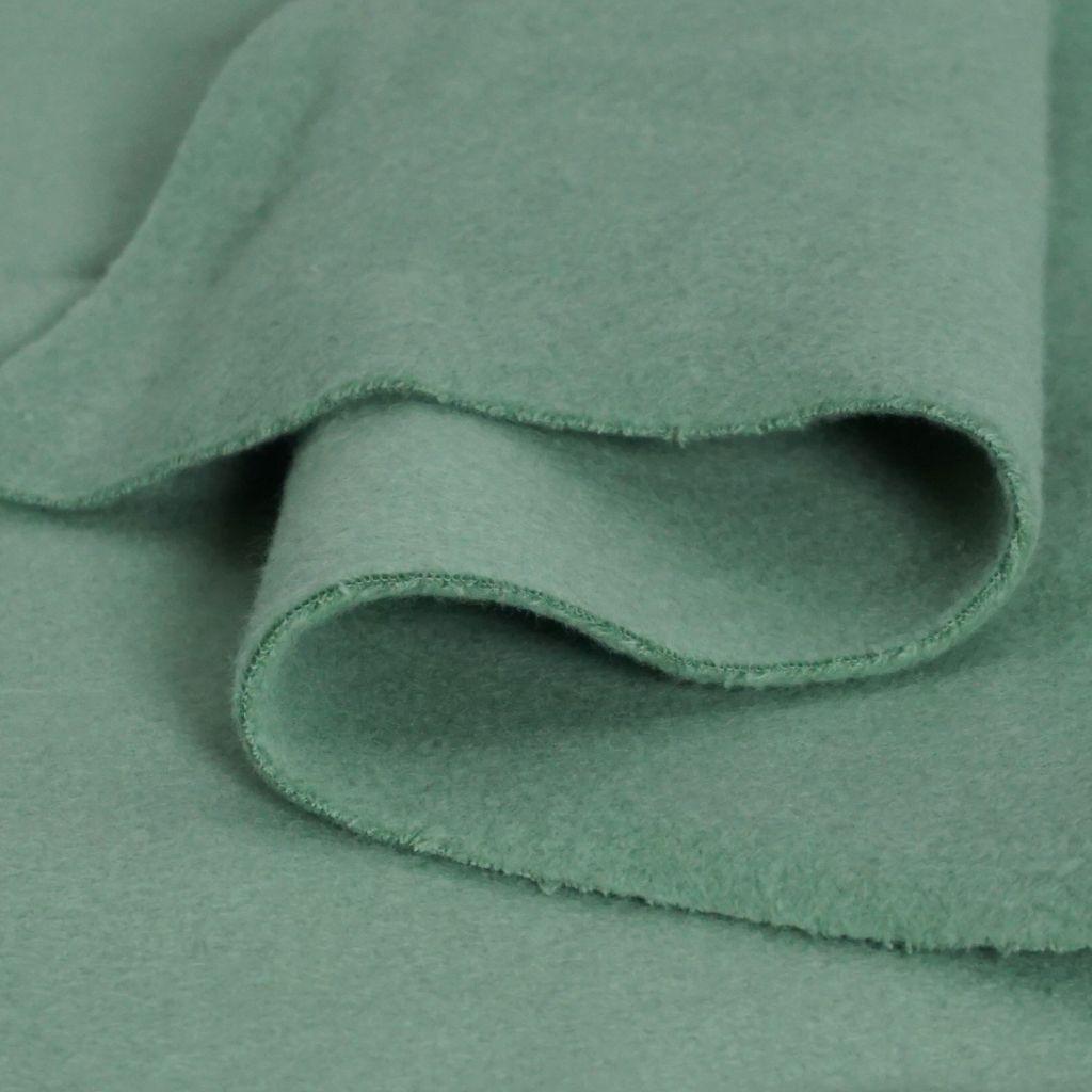 Baumwollfleece salbeigrün- Bio